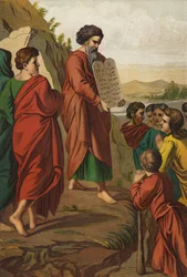 Moses descending from the Mount